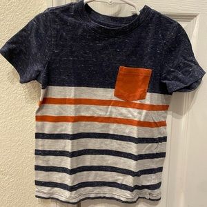 Cat & Jack navy striped tee. Size 3T.